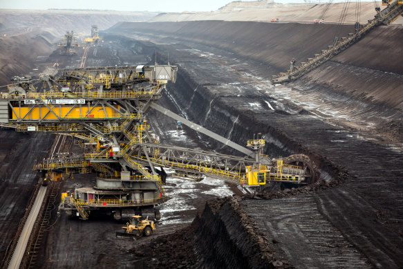 The Welzow-Sud open-cast coal mine in Germany’s Brandenburg state.