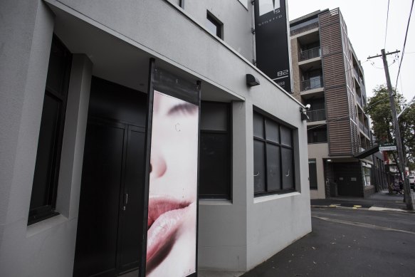 The exterior of the brothel Stiletto on Parramatta Road in Camperdown