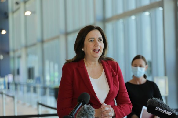 Queensland Premier Annastacia Palaszczuk says her state already enjoys more freedoms than will be available to NSW and Victorian residents when 80 per cent of people aged 16 and over are fully vaccinated.