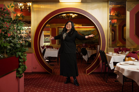 Jennifer Wong in Liu Rose Chinese Restaurant, North Strathfield.