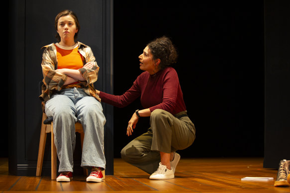 Max McKenna and Louisa Mignone star in The Almighty Sometimes, which examines the relationship between creativity and madness. 