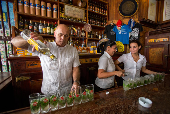 Bars in Havana charge about $6 for cocktails.