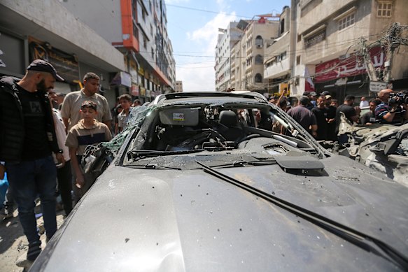 A girl was killed and five others wounded in an Israeli airstrike on a car in Gaza City this week.