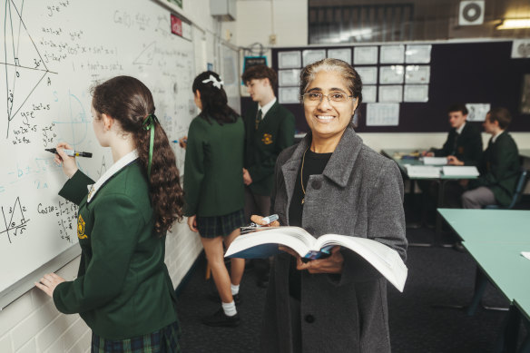 Killara High School’s head of mathematics, Rema Nath.