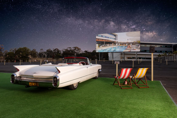 Movie under the stars at the Skyline Drive-in.