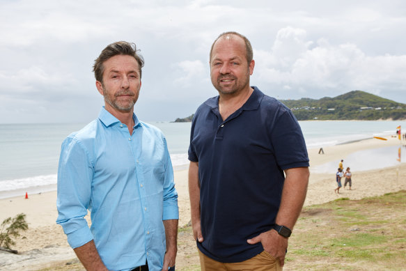 TripADeal founders Richard Johnston, left, and Norm Black.