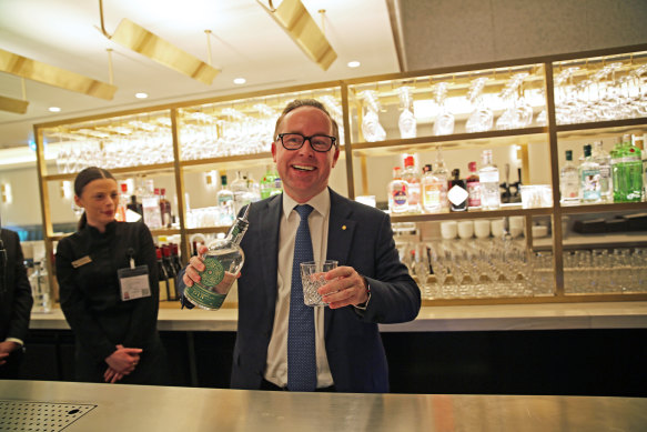 Qantas chief executive Alan Joyce in the airline’s London lounge.