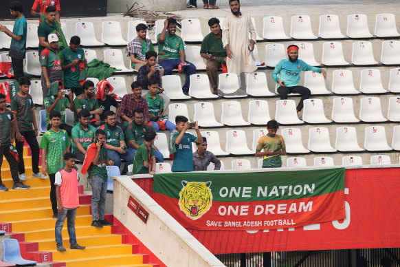 Fans at the Bashundhara Kings Arena.