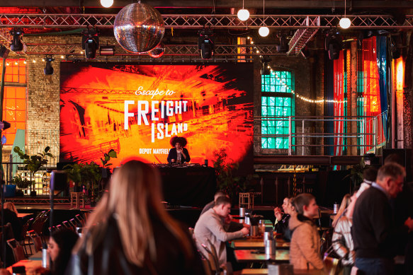 Freight island: food, vintage items and late-night discos in an enormous rail depot.