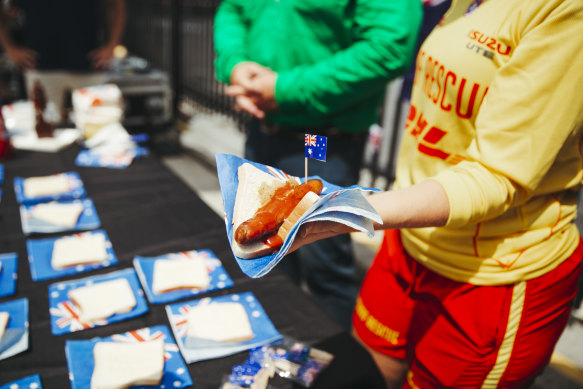 The sausage sizzle will again be a staple of Australia Day celebrations.