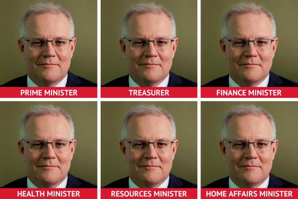 Scott Morrison was appointed to five other portfolios in addition to his main job as prime minister during the pandemic without making the moves public.