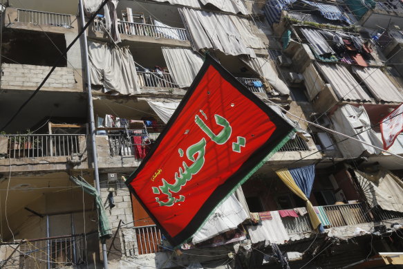 Ashura celebrations in Beirut last month. In Lebanon, Ashura is an occasion for supporters of Hezbollah movement to proclaim their loyalty to their leader, Hassan Nasrallah.