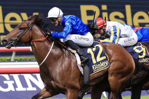 Sam Clipperton wins on Vilana during The Championships at Randwick.  Nash Rawiller takes the ride in the Silver Eagle.