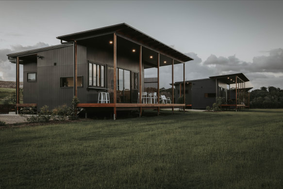 Cabins at Sixty6 Acres  on the Sunshine Coast.