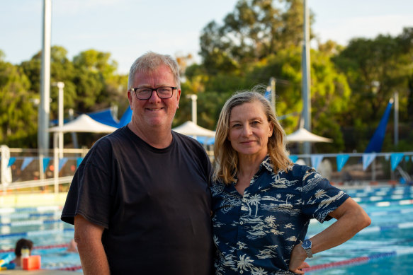 The Pool writer Steve Rodgers and Black Swan artistic director Kate Champion.