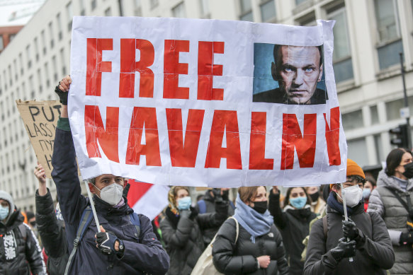 Protests in Navalny’s name will become a criminal offence. 