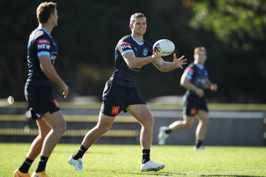 Tom Trbojevic trains at Redfern Oval on Friday.