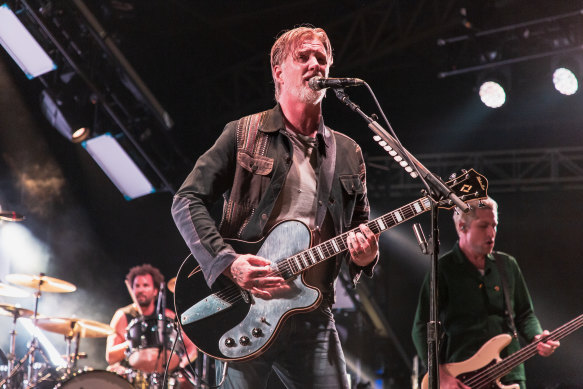 Queens of the Stone Age perform at the Sidney Myer Music Bowl on February 19.