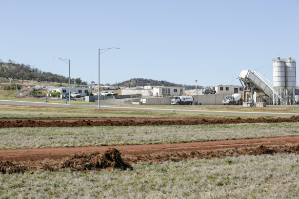 The site of a proposed quarantine hub near the Wagner-owned Wellcamp Airport, outside Toowoomba, on Thursday.