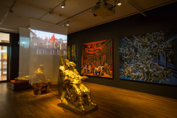 Le Quang Ha, Gilded Age, 2018 (installation view).