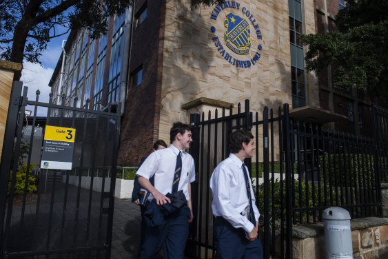 Waverley College students leaving school in May after a student was diagnosed with COVID-19.