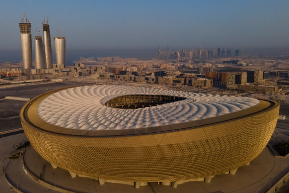 The Lusail Stadium in Doha will host the World Cup finals in December.