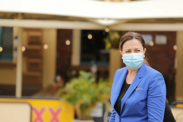 Queensland’s plan will be reviewed once the state hits a 90 per cent double-dose threshold, expected as late as mid-January, though Premier Annastacia Palaszczuk has said exclusions for unvaccinated people will remain.