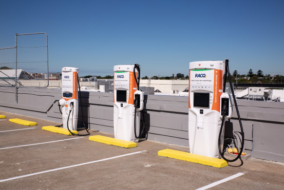 Chargefox electric charging stations.