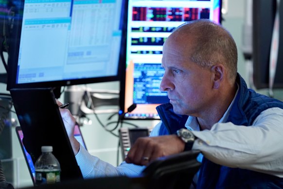Energy and financial stocks fell on Wall Street.