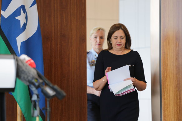 Premier Annastacia Palaszczuk  is pressured to contain integrity concerns within her government.