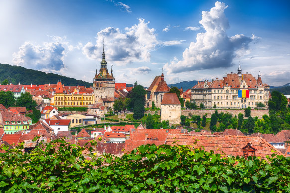The picturesque Saxon town of Sighisoara.