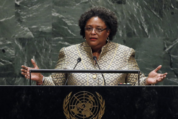 Barbados Prime Minister Mia Mottley.