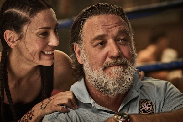 Amy Shark and Russell Crowe as the daughter-father trainers who coach Patton back to contention.