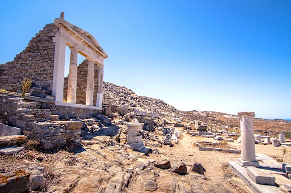 Columns, inscriptions, mosaics and temple facades survive.