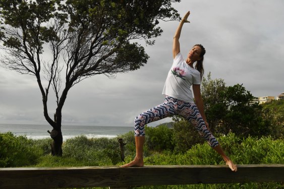 Sasha Hawley, founder of Yoga by the Sea, says clients want to keep on top of their health and wellbeing during the crisis. 