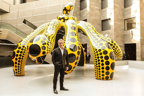 NGV director Tony Ellwood pictured last month during the Yayoi Kusama exhibition.