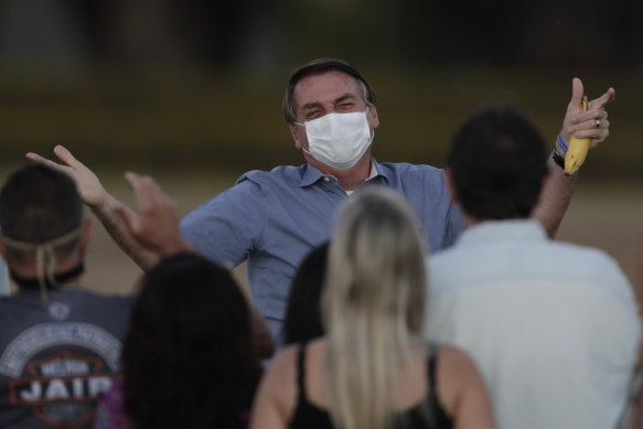Brazil's President Jair Bolsonaro contracted the virus last month.