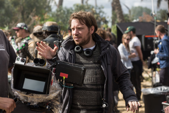 Gareth Edwards directing the Star Wars film Rogue One.