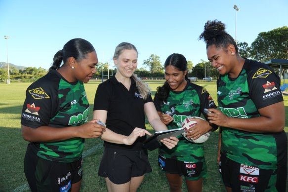 Researcher and former concussion patient Catherine de Hollander (second from left) has kicked off Australia’s first study into the impact of concussion on women.