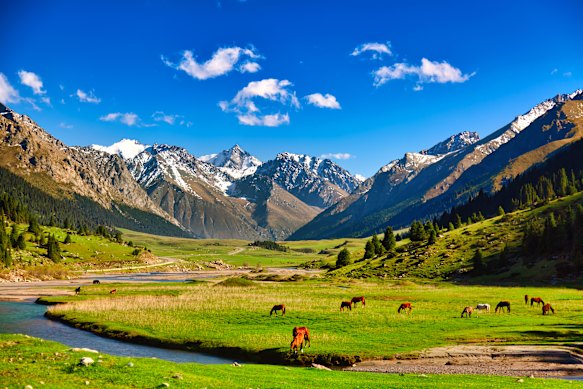 Tien Shan mountains.
