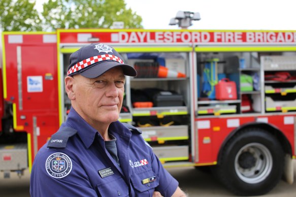 Daylesford CFA Captain Glenn Webster.