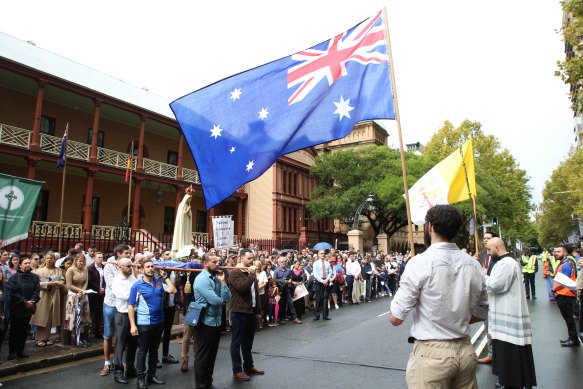 The 2022 Day of the Unborn Child rally outside NSW Parliament, Macquarie Street.
