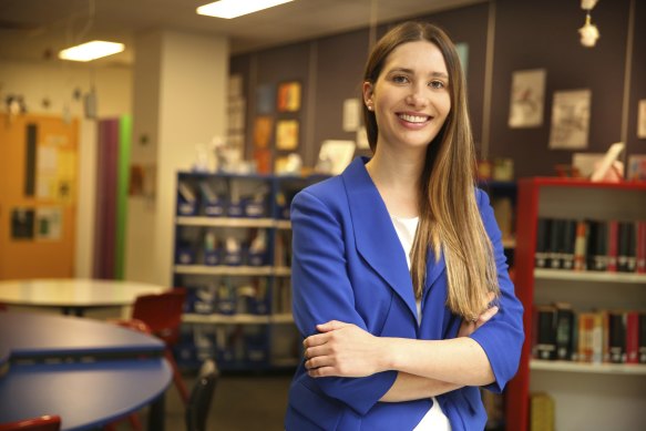 Katrina Colless works in policy for the Department of Education but was called back to the classroom due to staff shortages