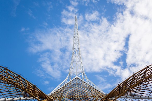 Grounds also designed iconic Melbourne landmarks including the Arts Centre Melbourne and the NGV. 