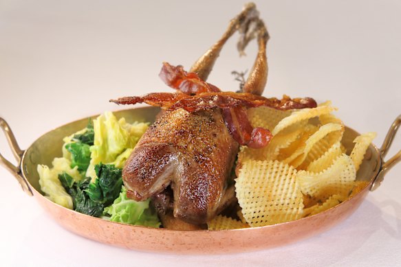 Back to where it started – roast grouse at Rules, London.