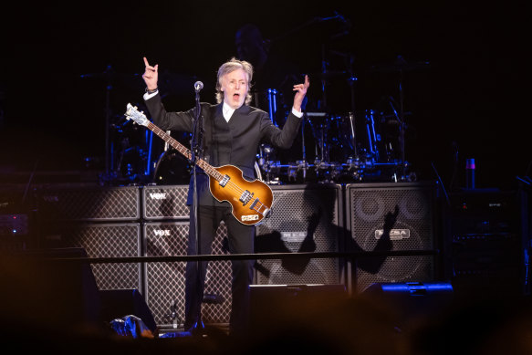 Paul McCartney packed out two nights at Sydney’s Allianz Stadium in October.