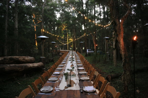 The magic faraway birthday table.