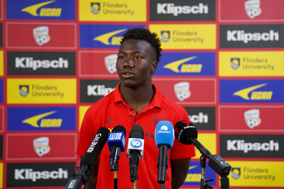 Nestory Irankunda, 17, has scored seven goals for Adelaide United –  and they’re all bangers.