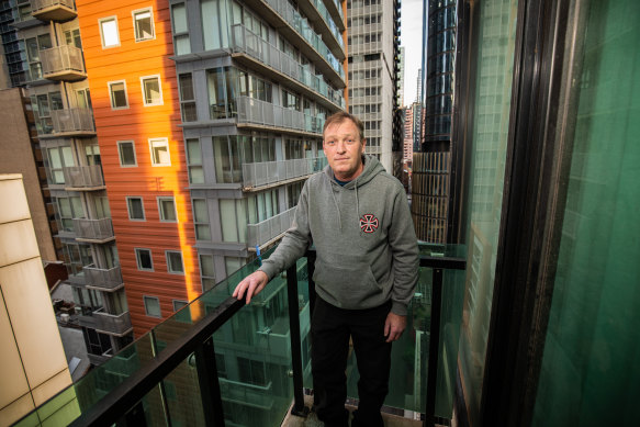 Colin Johnstone is relieved his stay at a serviced apartment will be extended while he searches for long-term housing.