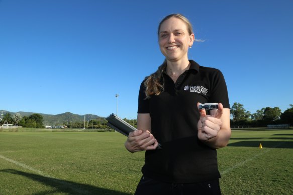 Catherine de Hollander has designed special mouthguards with the technology to record real-time impact data in female athletes.